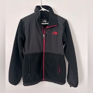 Black & Pink North Face Denali Jacket
